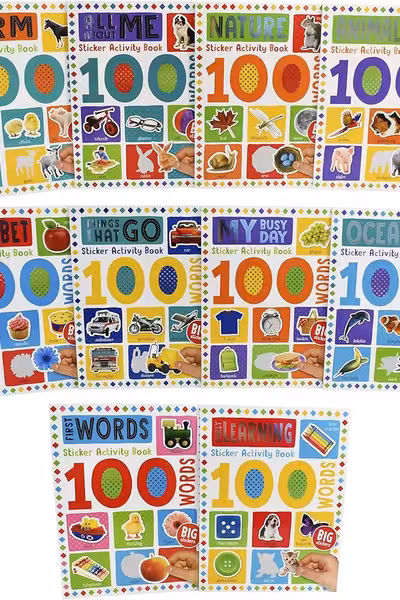My First 100 Words Home Learning Sticker Activity 10 Books Set