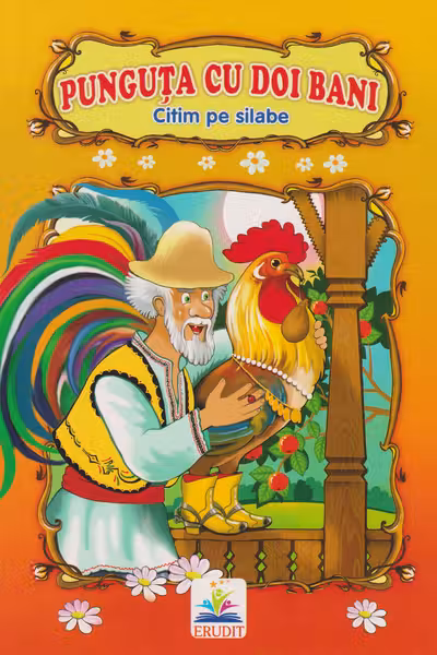 Carte carton Citim pe silabe Punguta cu doi bani