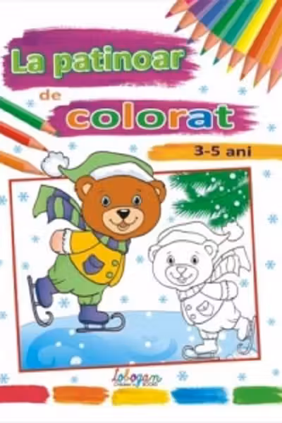 La patinoar de colorat