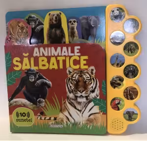 Animale salbatice. Carte sonora cu 10 sunete