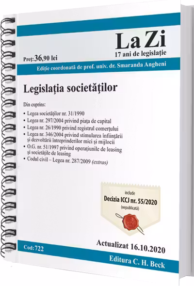 Legislația societăților Act.16.10.2020