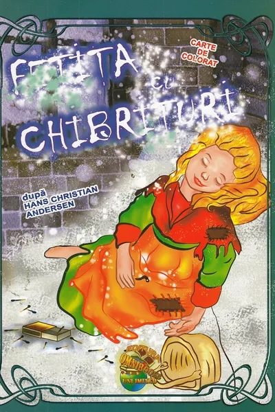 Fetița cu chibrituri. Carte de colorat
