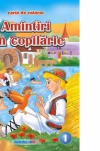 Amintiri din copilarie 1 [Pupaza din tei - La scaldat] - Carte de colorat + poveste (format B5)