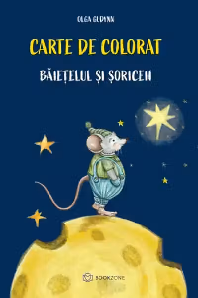 Baietelul si soriceii. Carte de colorat
