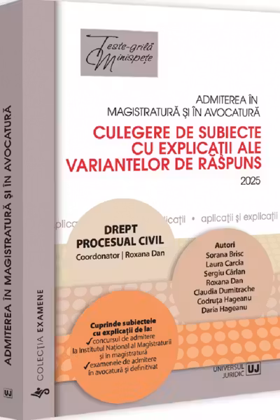 Admiterea in magistratura si in avocatura
