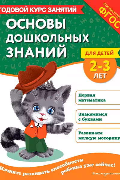 Основы дошкольных знаний для детей 2-3 лет. Годовой курс занятий