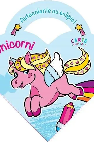 Autocolante cu sclipici Unicorni