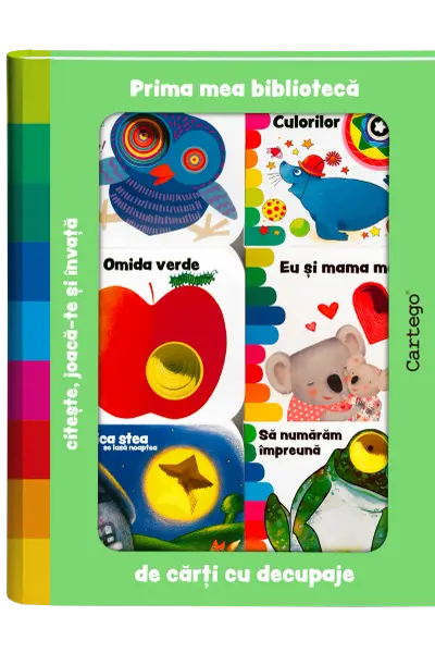 Prima mea biblioteca de carti cu decupaje