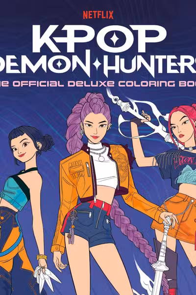 KPop Demon Hunters: The Official Deluxe Coloring Book