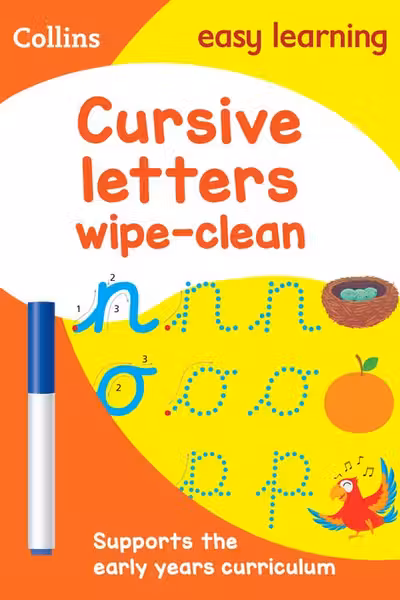 Collins Easy Learning: Cursive Letters Wipe-Clean Activity Book (Ages 3-5)