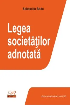 Legea societatilor adnotata