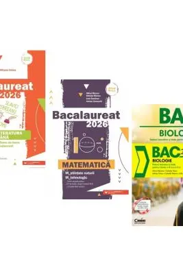 Pachet Bacalaureat 2026. Limba si literatura romana, Matematica M-stiintele-naturii si M-tehnologic si Notiuni teoretice si teste pentru clasele 9-10 - Mihaela Dobos, Mihai Monea, Silvia Olteanu