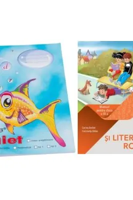 Pachet Caiet Pestisor dictando A5, 48 file, Casa Tipografica si Limba si literatura romana. Manual pentru clasa a 3-a