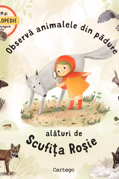 Observa animalele din padure impreuna cu Scufita Rosie