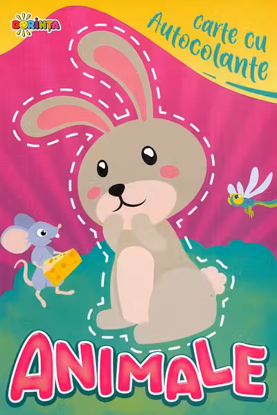 Carte cu autocolante : Animale