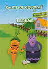 Carte de colorat cu abțibilduri. Legume