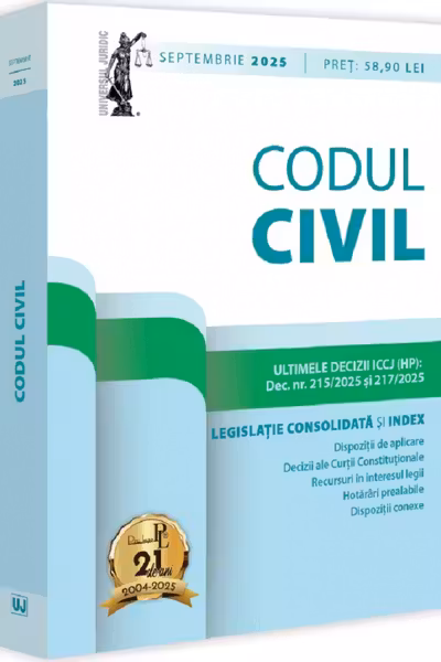 Codul civil: septembrie 2025