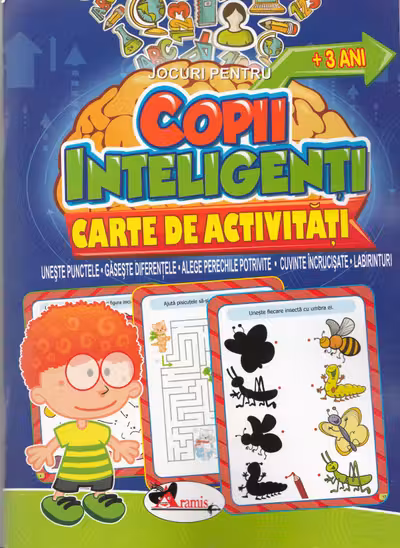 Jocuri pentru copii inteligenti. Carte de activitati +3 ani