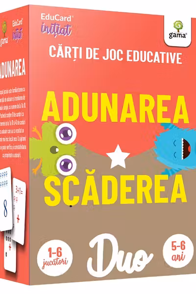 Adunarea. Scăderea. Cărți de joc educative