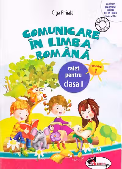 Comunicare în limba română caiet clasa 1, semestrul 1