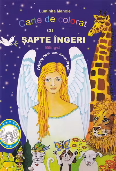Carte de colorat cu şapte îngeri