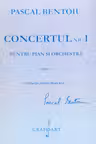Concertul nr. 1 pentru pian si orchestra - Opus 5