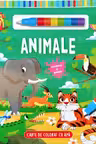 Animale - Coloreaza cu apa si numara