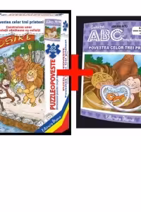 Povestea celor trei prieteni - set puzzle + poveste terapeutica
