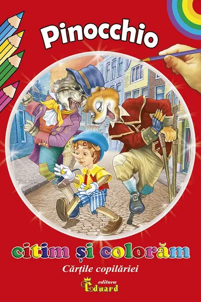 Pinocchio. Citim și colorăm
