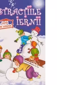 Distractiile iernii - Carte de colorat