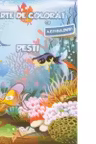Carte de colorat cu abțibilduri - Pești
