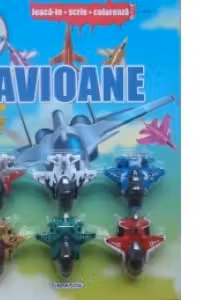 Joaca-te, scrie, coloreaza - Avioane