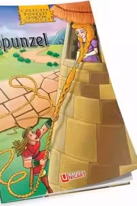 Rapunzel - Carte de colorat + poveste (Colectia Povesti clasice de colorat, format A4)
