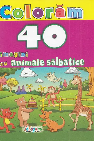 Colorăm. 40 de imagini cu animale sălbatice