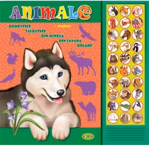 Carte cu sunete. Animale + engleza