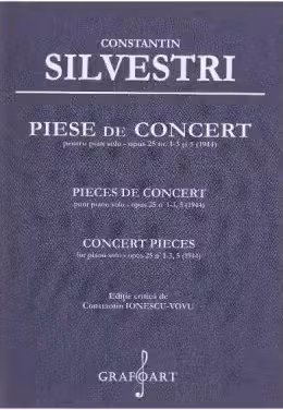 Piese de Concert pentru Pian solo opus 25, numarul 1-3 si 5
