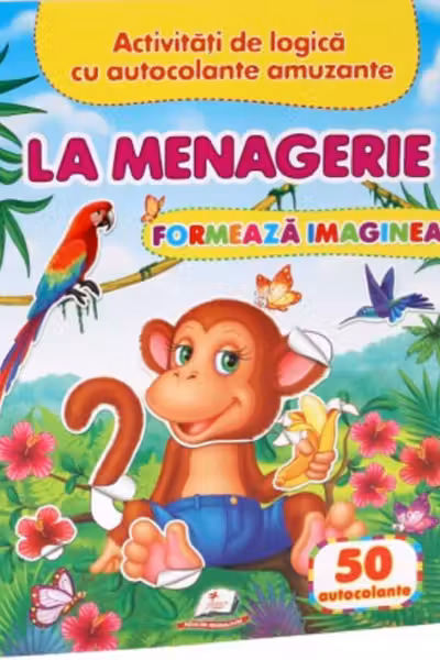 La menagerie - Formeaza imaginea + 50 autocolante