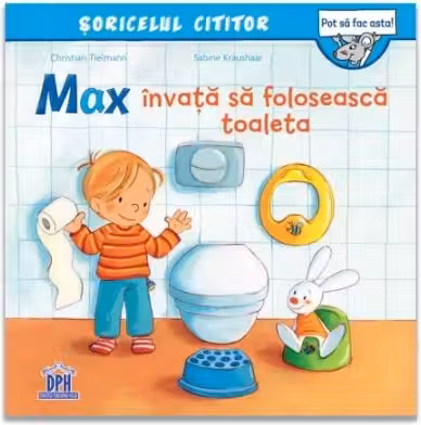 Max invata sa foloseasca toaleta