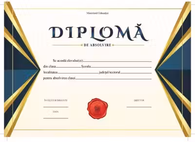 Diploma de absolvire (DZC01)