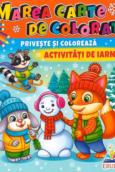 Priveste si coloreaza IARNA
