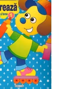 Coloreaza cu numere, litere si forme nr 1