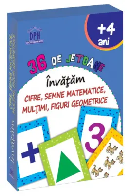36 de Jetoane. Invatam cifre, semne matematice, multimi, figuri geometrice