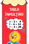 La îndemână: Tabla înmulțirii