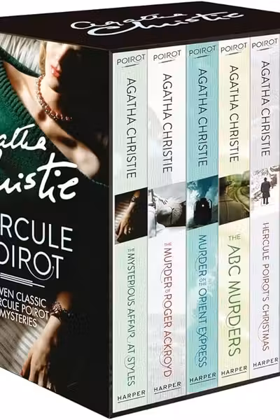 Agatha Christie Poirot Series 7 Books Collection Box Set