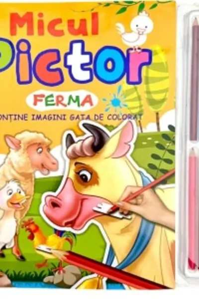 Micul pictor - ferma - Set 8 creioane