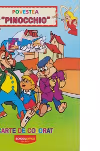 Povestea Pinocchio (Carte de colorat)