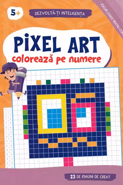 Pixel Art. Coloreaza pe numere 5+