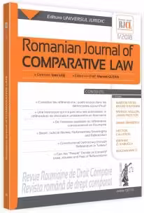Romanian Journal of Comparative Law 1-2018