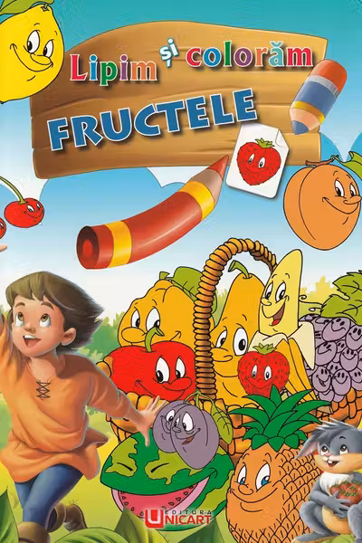 Lipim și colorăm: Fructele
