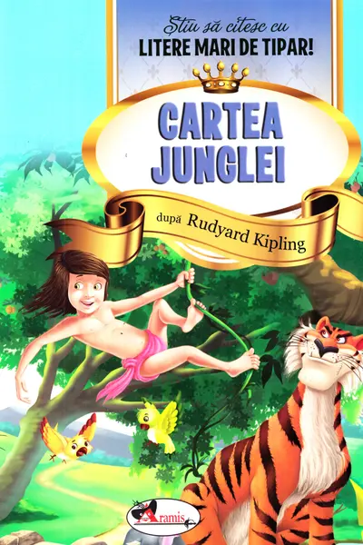 Cartea junglei - Stiu sa citesc cu litere mari de tipar!